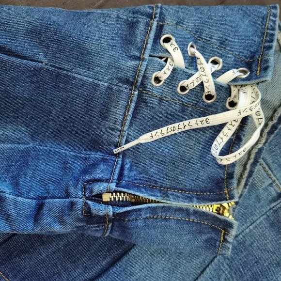 Pleated Denim skirt XS - Picture 4 of 6